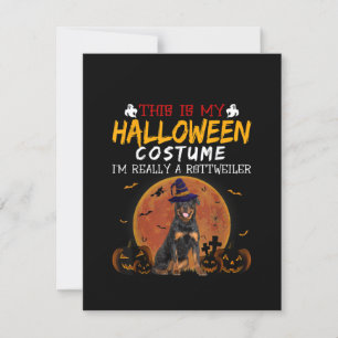 Halloween Rottweiler Lustiger Hundekostüm Liebhabe Einladung