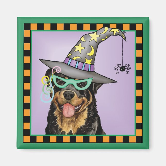 Halloween Rottweiler Magnet (Vorne)