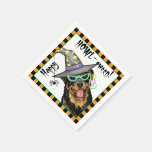 Halloween Rottweiler Serviette