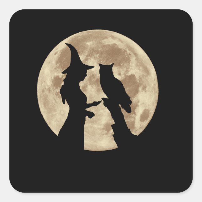 Halloween-Roulette Quadratischer Aufkleber (Vorderseite)