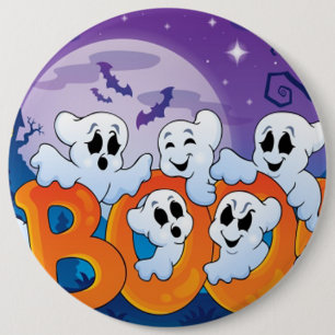 Halloween Round Button/Niedlich Ghost Button