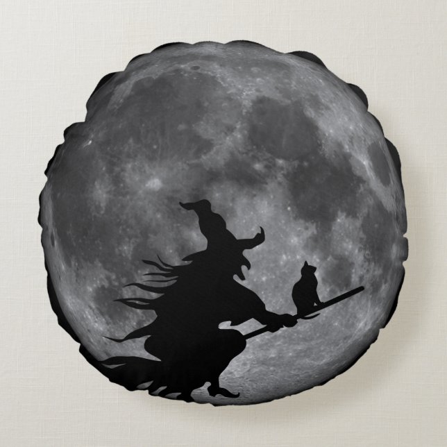 Halloween Round Pillow Rundes Kissen (Vorderseite)