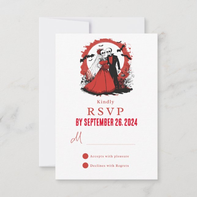 Halloween-RSVP-Karte RSVP Karte (Vorderseite)