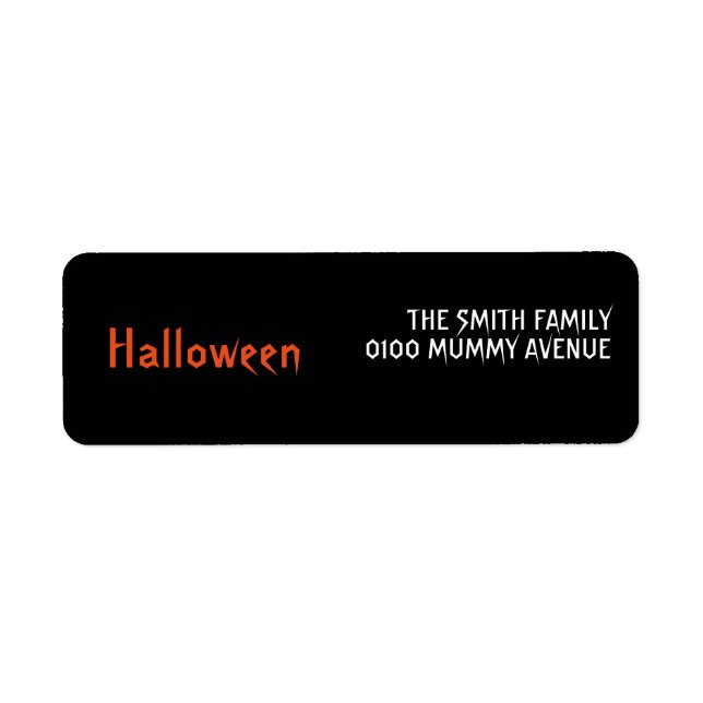 HALLOWEEN RÜCKSENDEADRESSE (Vorne)