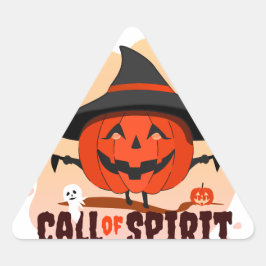 Halloween-Ruf Dreieckiger Aufkleber