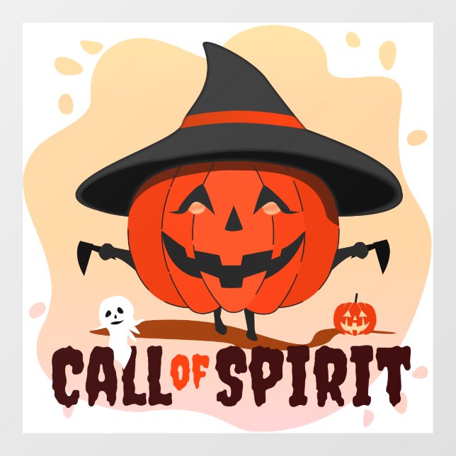 Halloween-Ruf Fensteraufkleber (Blatt)