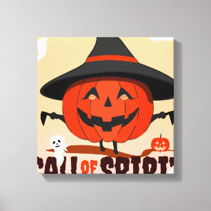 Halloween-Ruf Leinwanddruck