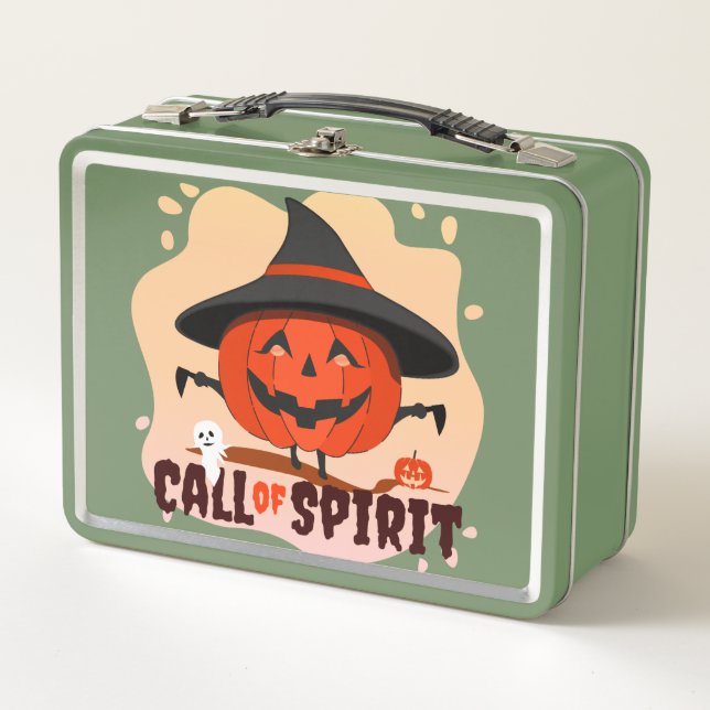 Halloween-Ruf Metall Brotdose (Vorderseite)