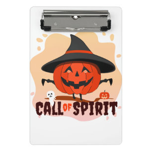 Halloween-Ruf Mini Klemmbrett