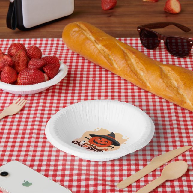 Halloween-Ruf Pappteller (Picknick)