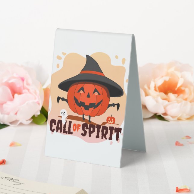 Halloween-Ruf Tischaufsteller (In Situ (Hochzeit))