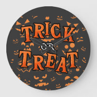 Halloween-Rundenuhren, Trick oder Treppen