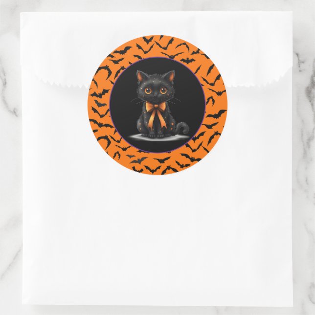 Halloween Runder Aufkleber (Tasche)