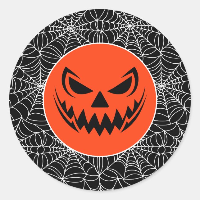 Halloween Runder Aufkleber (Vorderseite)