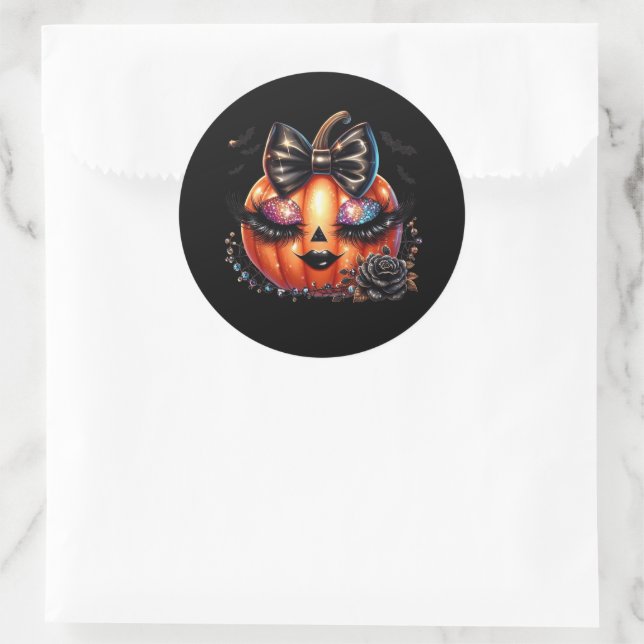 Halloween Runder Aufkleber (Tasche)