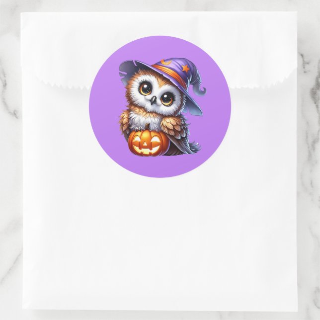 Halloween Runder Aufkleber (Tasche)