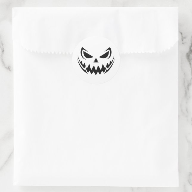 Halloween Runder Aufkleber (Tasche)