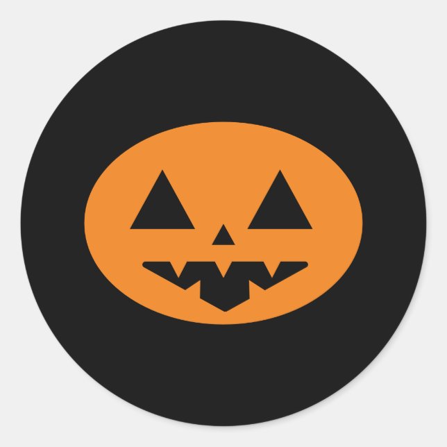 Halloween Runder Aufkleber (Vorderseite)