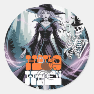 Halloween  runder aufkleber
