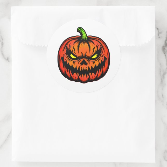 Halloween Runder Aufkleber (Tasche)