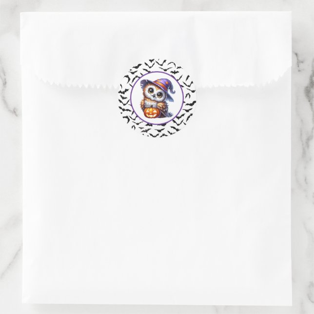 Halloween Runder Aufkleber (Tasche)