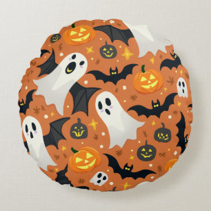 halloween rundes kissen