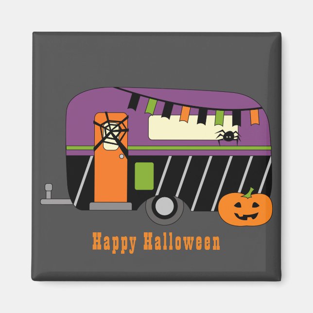 Halloween RV Camper Magnet (Vorne)