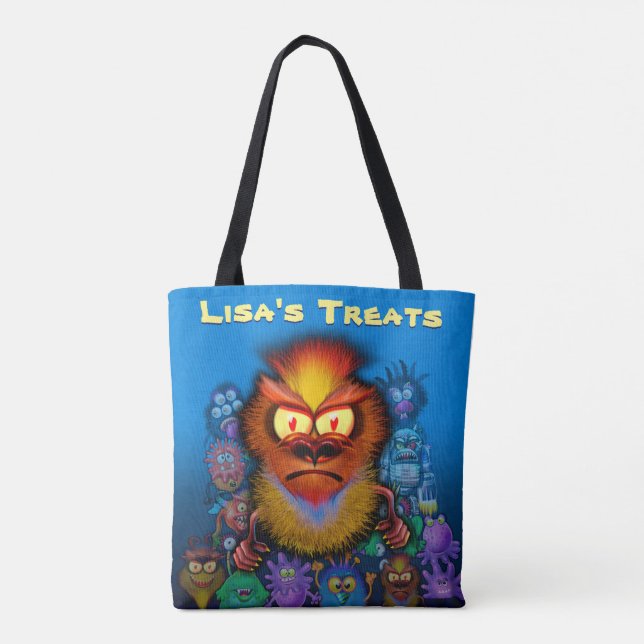 Halloween Sac à frire personnalisé (Dos)