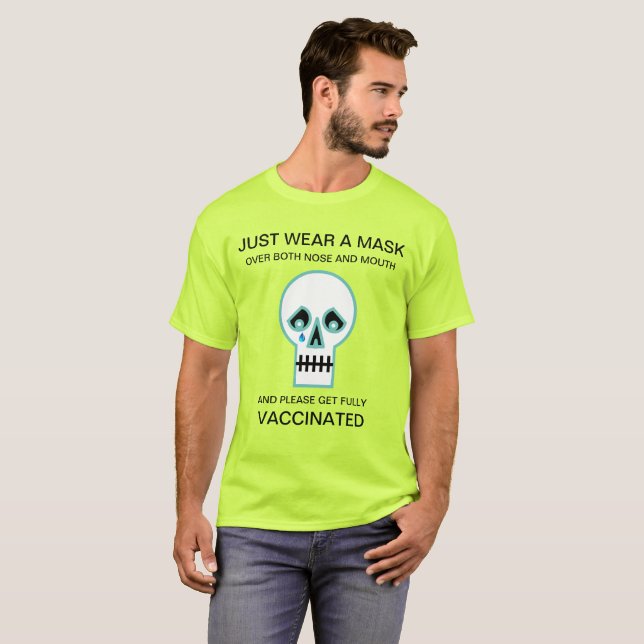 Halloween Sad Skull T - Shirt (Vorne ganz)