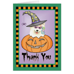 Halloween Samoyed Carte de remerciements