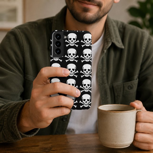 Halloween Samsung Galaxy Hülle (Skull and Crossbones Halloween Samsung Galaxy Case)