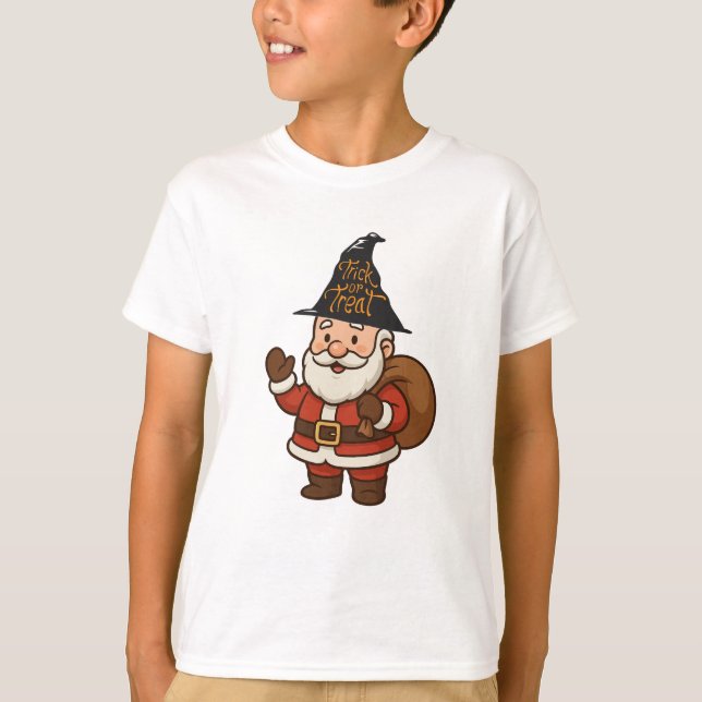 HALLOWEEN SANTA CLAUS TRICK OU TRAITER T-Shirt (Devant)