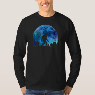 Halloween Sasquatch auf einem Friedhof unheimliche T-Shirt