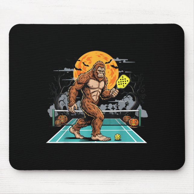Halloween Sasquatch Ckleball Bigfoot Soky Moon  Mousepad (Vorne)