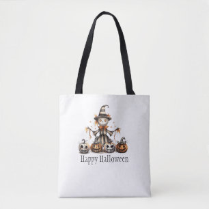 Halloween Scarecrow Design mit Jack-o'-Lanterns Tasche