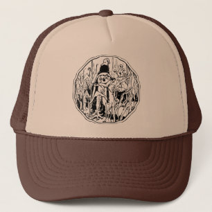 Halloween-Scarecrow-Hat Truckerkappe