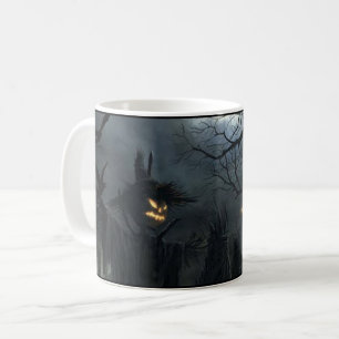 Halloween Scarecrow Spooky Beängstigend Spuk Oktob Kaffeetasse