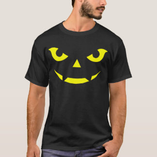 Halloween Scary Face Green Eyes T-Shirt