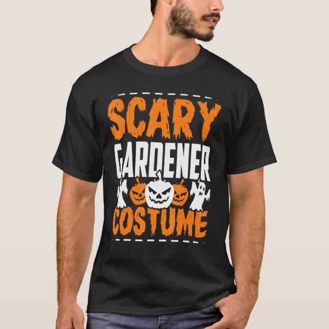 Halloween Scary Gardener Costume T-Shirt (Vorderseite)