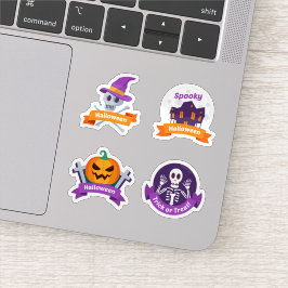 Halloween scary sticker collection