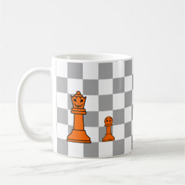 Halloween Schach King and Pawn Kaffeetasse