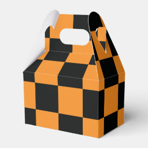 Halloween-Schachbrett-Muster Geschenkschachtel