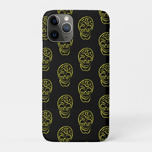 Halloween-Schädel Case-Mate iPhone Hülle (Rückseite)