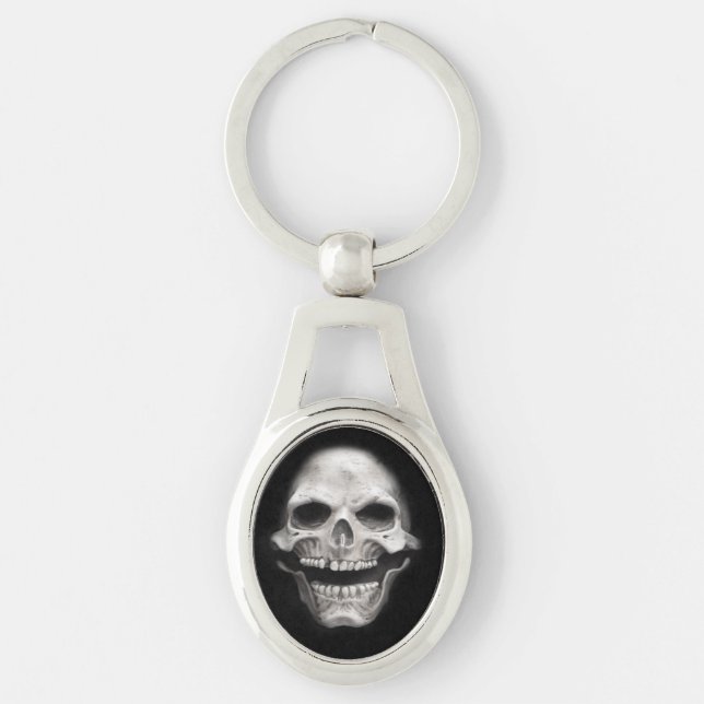 Halloween-Schädel Schlüsselanhänger (Vorderseite)