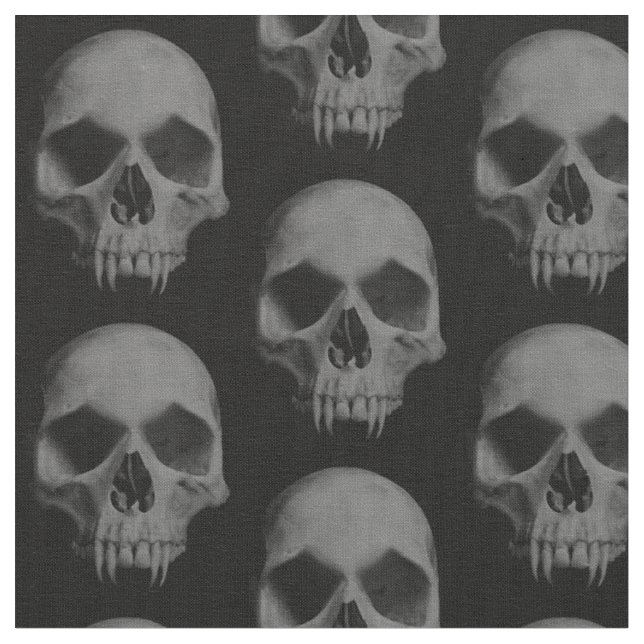 Halloween-Schädel Stoff (Nahaufnahme)