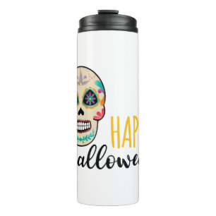 Halloween-Schädel Thermosbecher