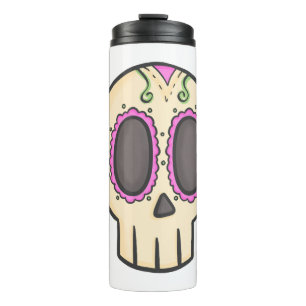 Halloween-Schädel Thermosbecher