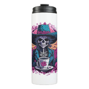 Halloween-Schädel Thermosbecher