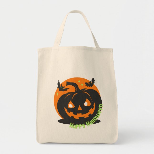 Halloween-Schatten bewegen sich, sind Sie bereit? Tragetasche (Vorne)