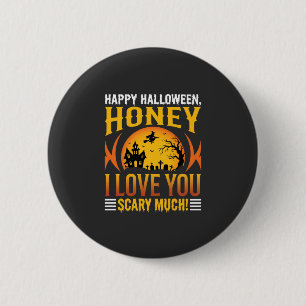 Halloween Schatz Ich Liebe Dich Sehr Schrecklich Button